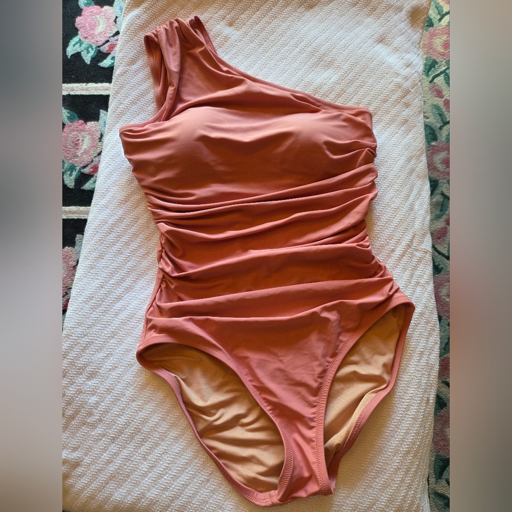 J. Crew Women's One Piece Swimsuit in Coral